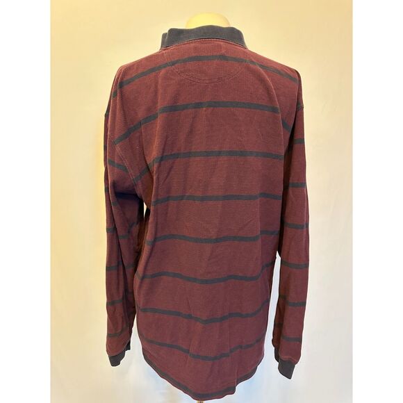 Vintage Denim Ridge Originals 100% Cotton Purple Striped Collared Shirt Sz Large - Picture 8 of 8